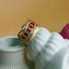 Golden/Silver Adjustable Zircon Ring
