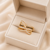 Golden/Silver Adjustable Zircon Ring