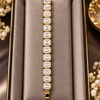 The Aurelia Royale, Silver/Gold-Tone 1 Carat Crystal Tennis Bracelet