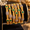Royal Indian Designer Stone-Studded Traditional Luxury Bridal & Festive (Set of 6 Bangles)