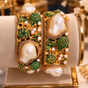 Premium Designer Mother Pearl Pair of Karra