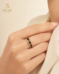 1 Carat Emerald Cut Luxury Adjustable Ring