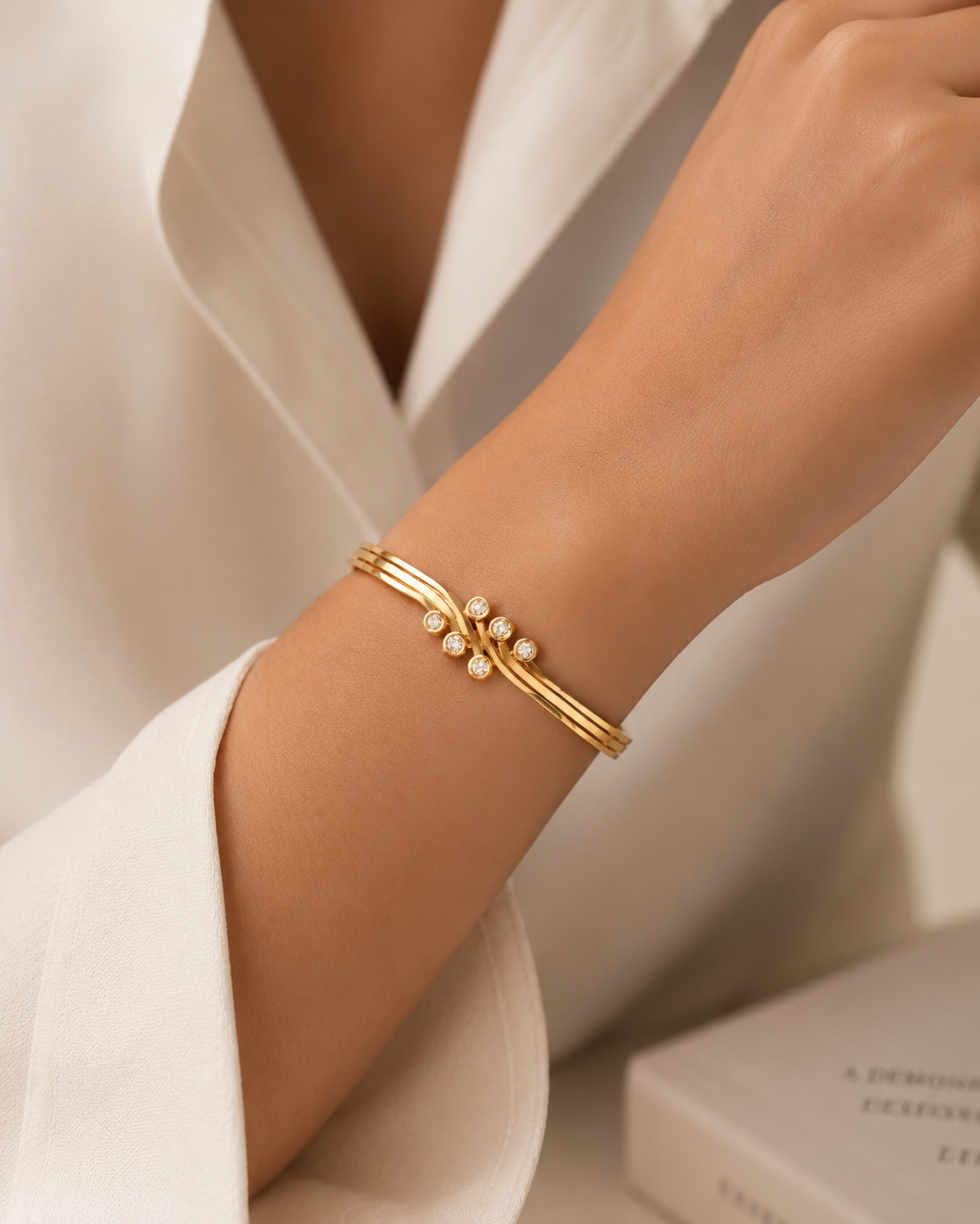 Golden Wrist Elegance Stainless Gold Glow