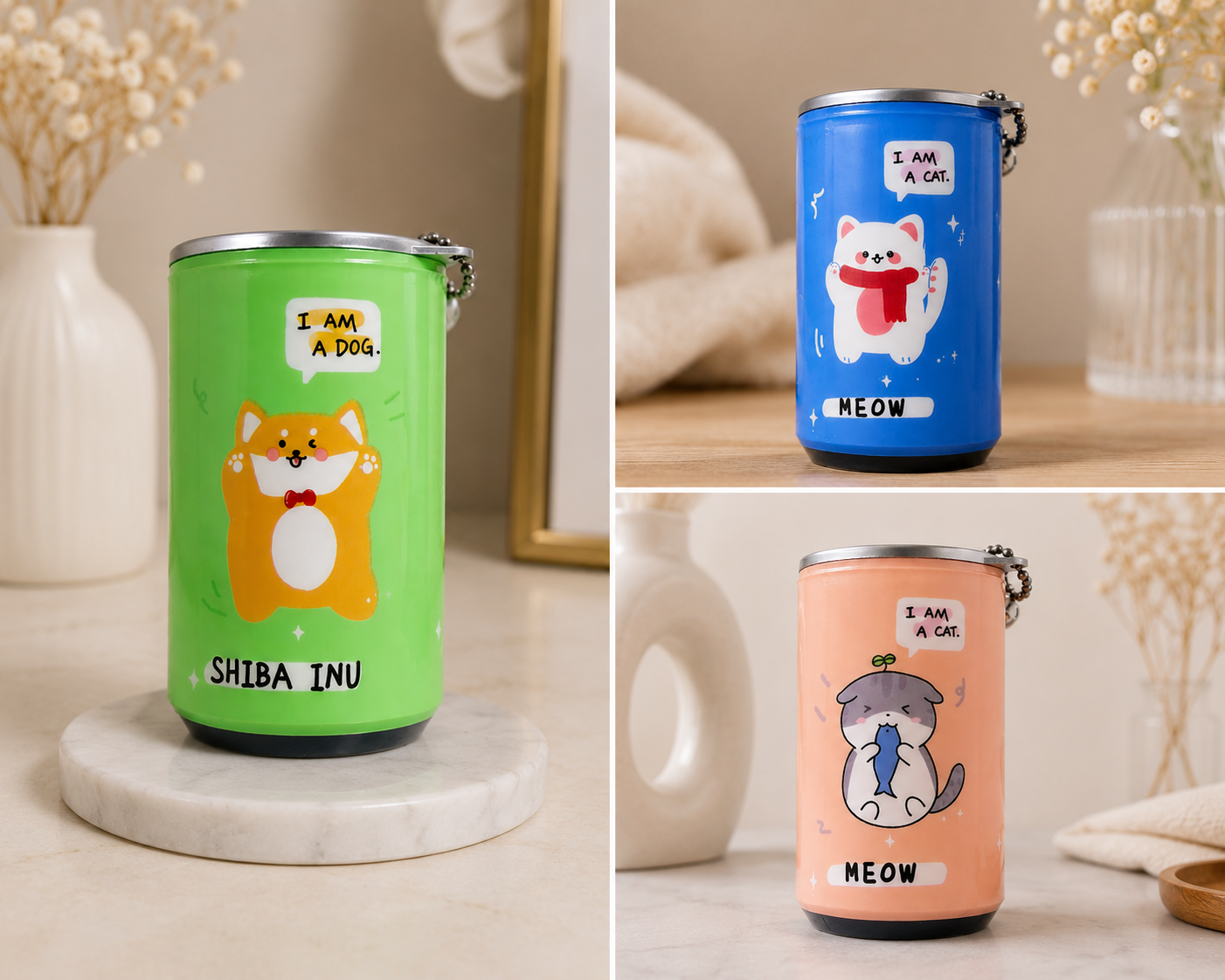 Cute Cartoon Wet Wipes Tin – Portable Makeup Remover Wipes Case Keychain Canister