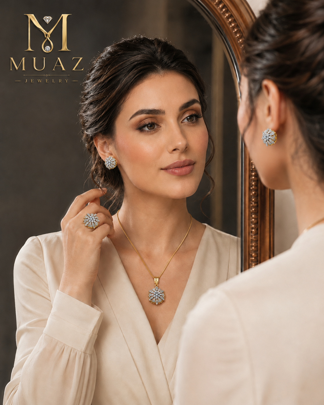 Diamond Cut Combo Jewelry Set