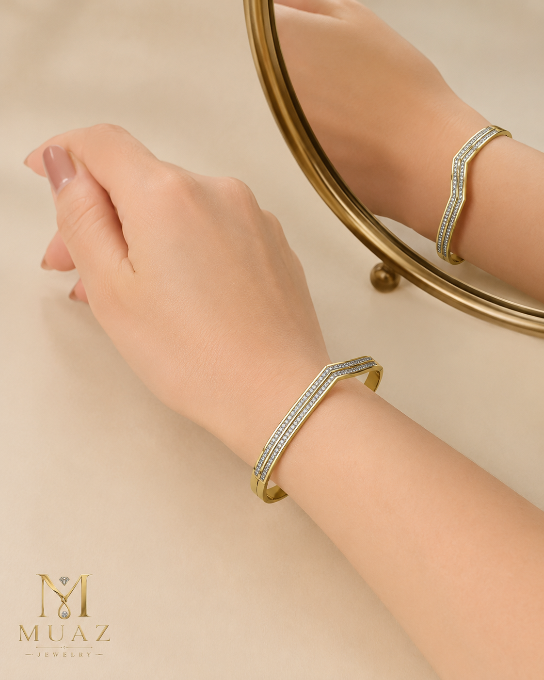 Premium Stainless Steel Handcuff Bracelet