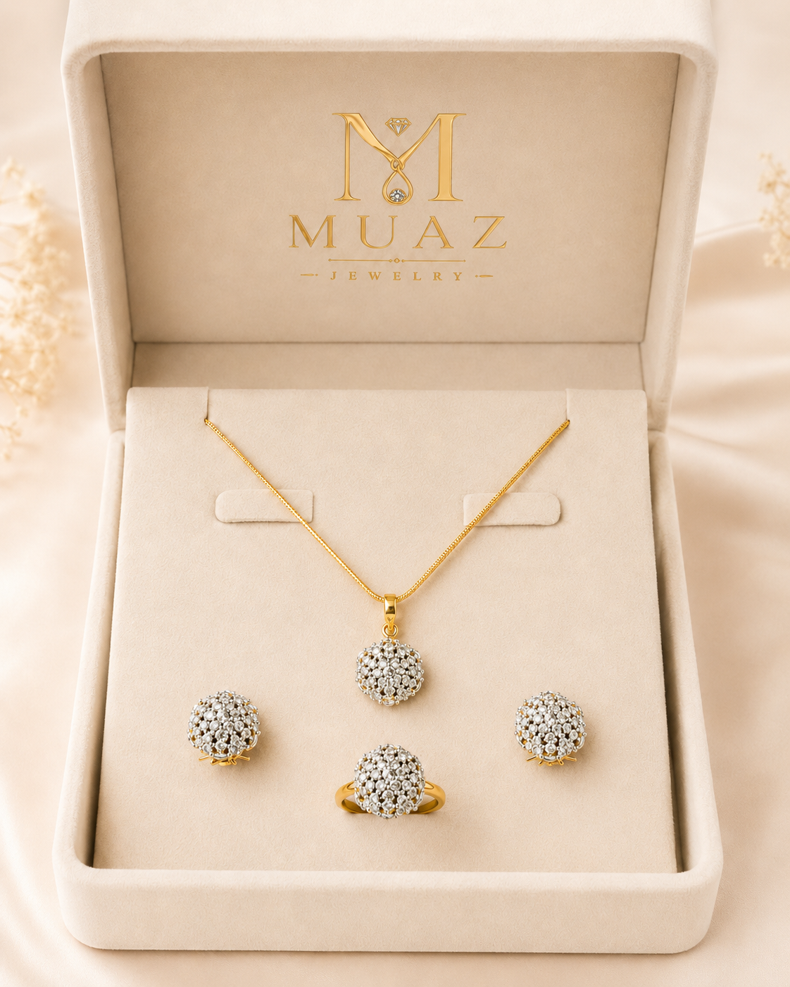 Diamond Cut Combo Jewelry Set