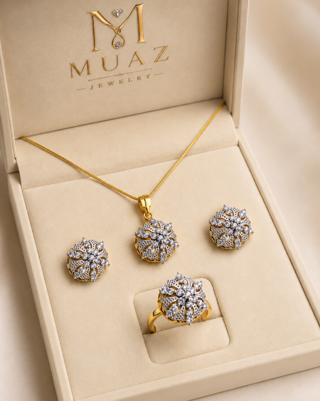 Diamond Cut Combo Jewelry Set