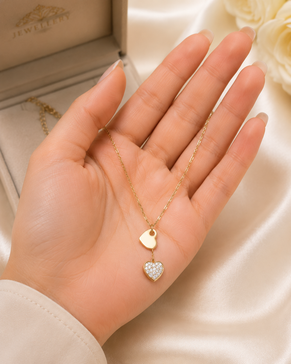 Stainless Steel Heart Pendant Necklace – Minimal Luxury Design
