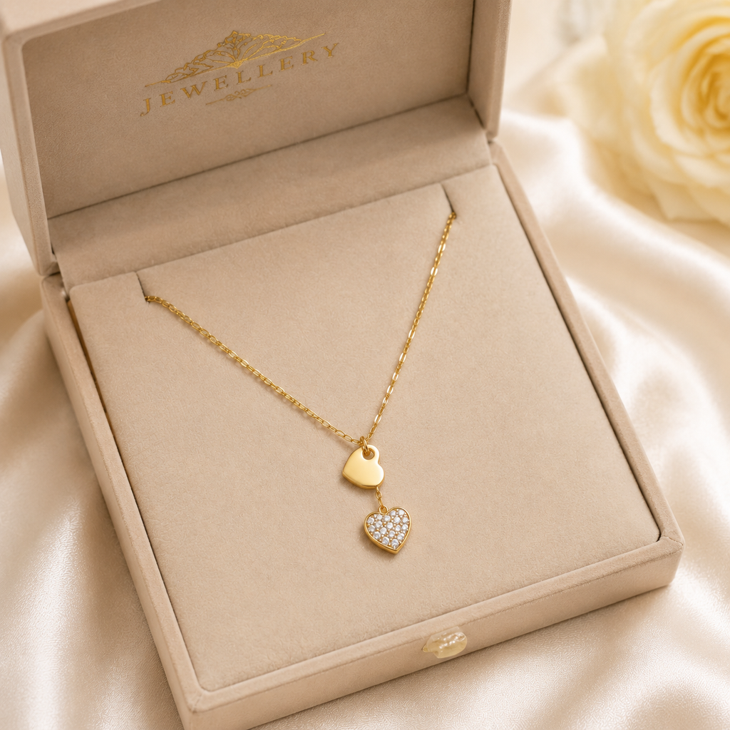 Stainless Steel Heart Pendant Necklace – Minimal Luxury Design