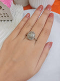 round Solitaire Adjustable Ring
