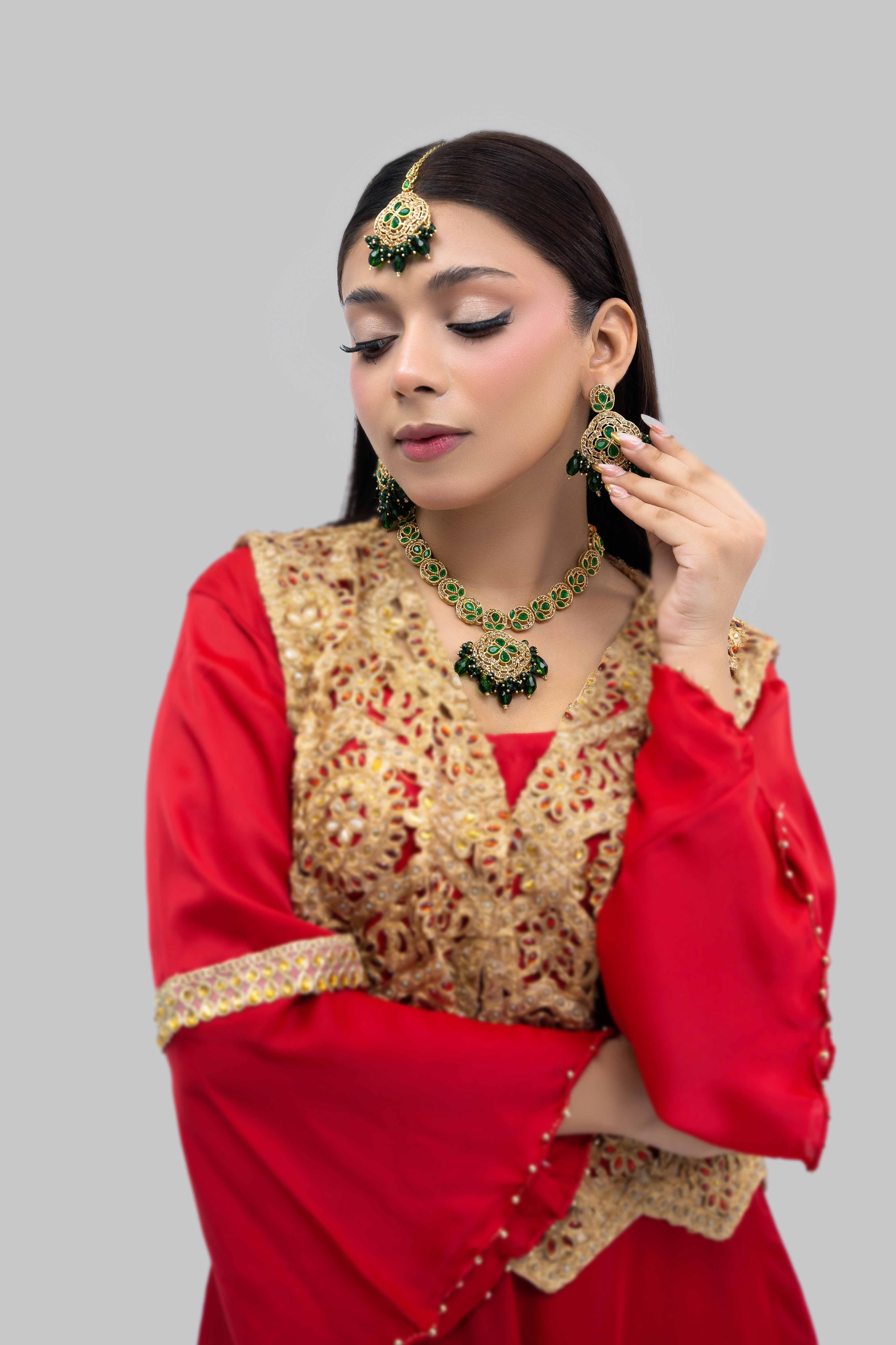 Green Designer Zircon Set