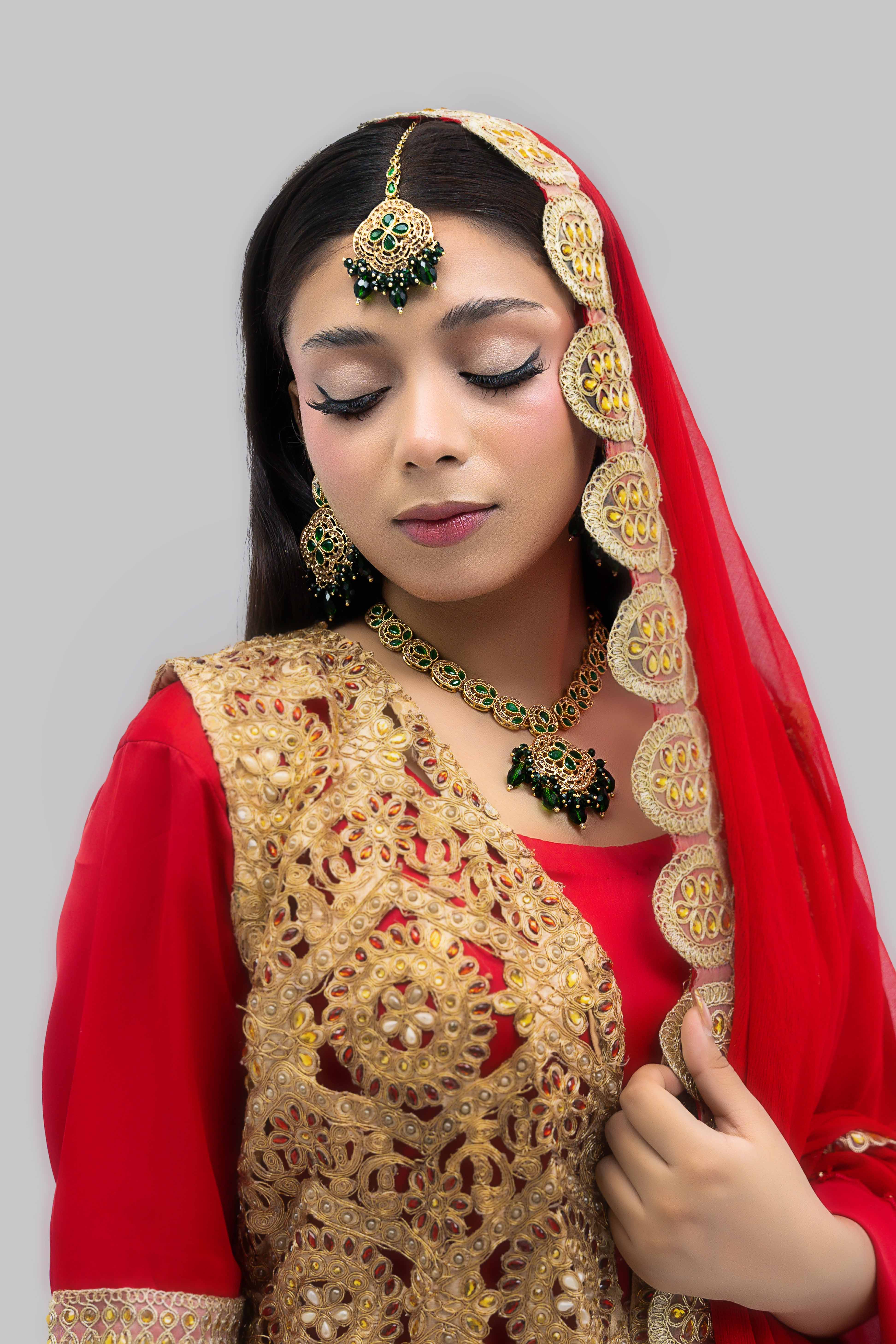 Green Designer Zircon Set
