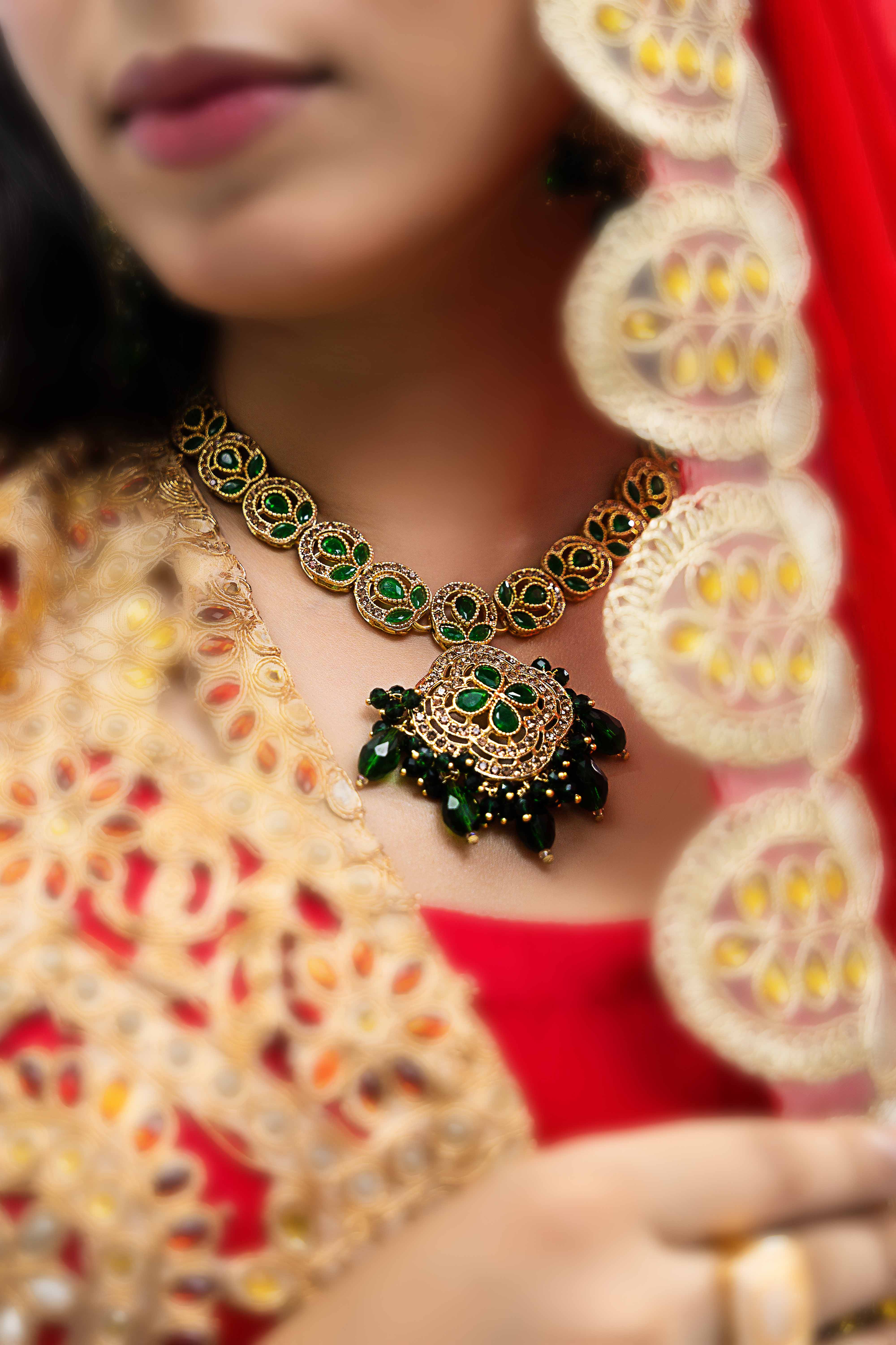 Green Designer Zircon Set
