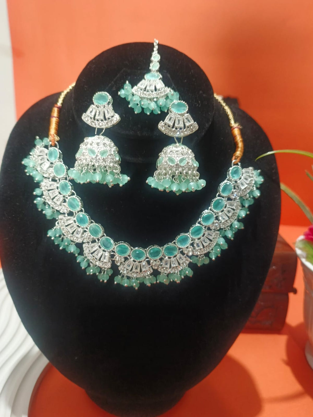 Mint Designer Zircon Set