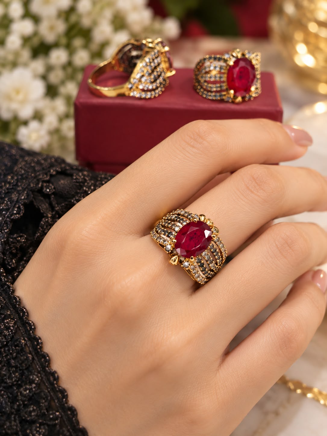 Turkish Jarao & Zircon Ring