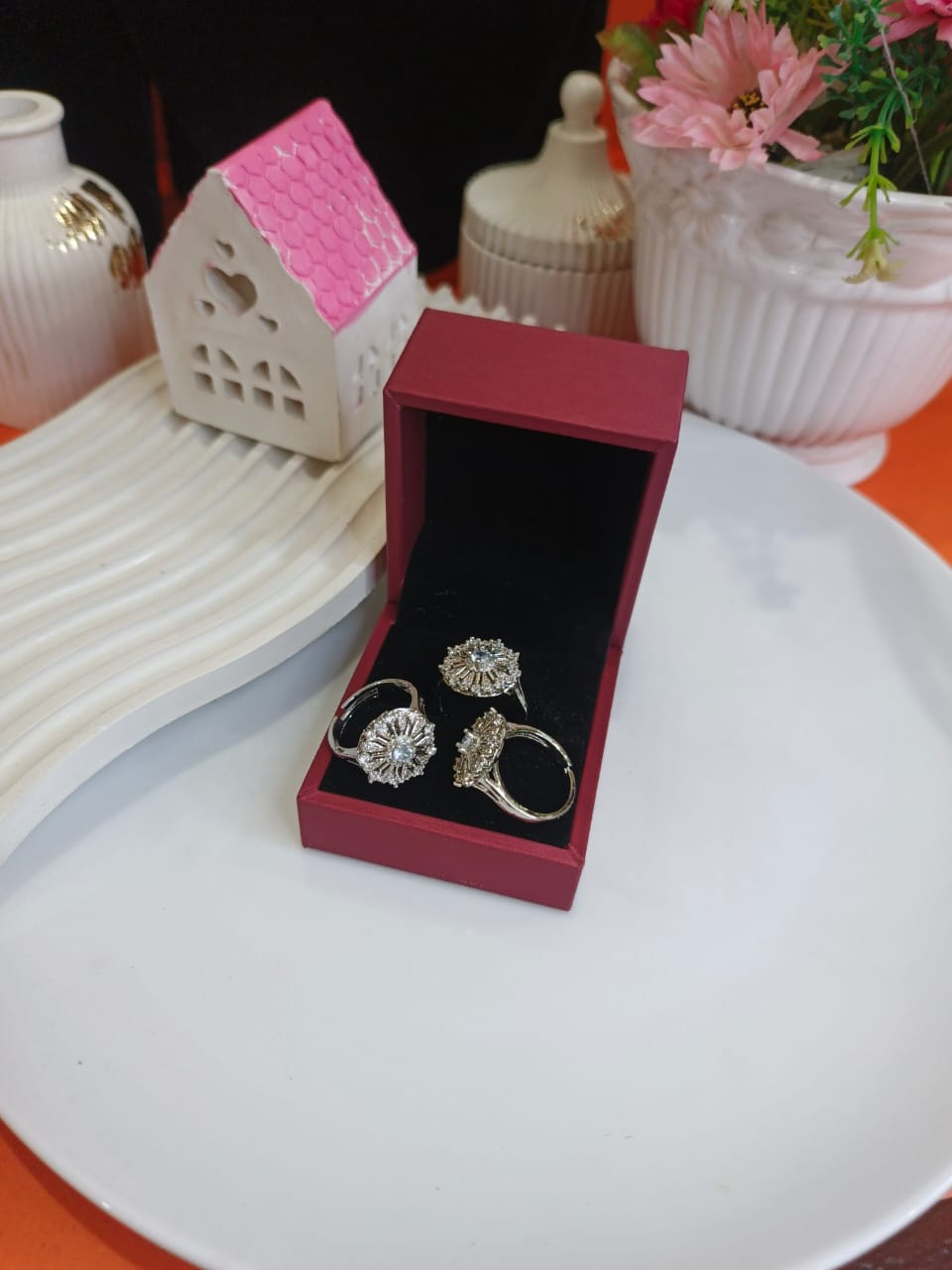 round Solitaire Adjustable Ring