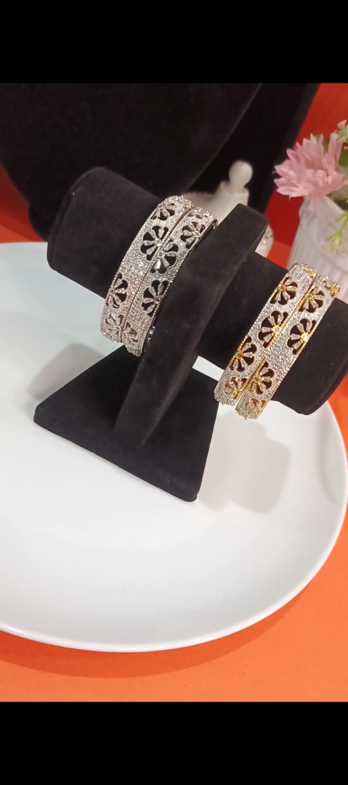Luxury Designer Zircon - 1 carat  Bangle Set 2.8