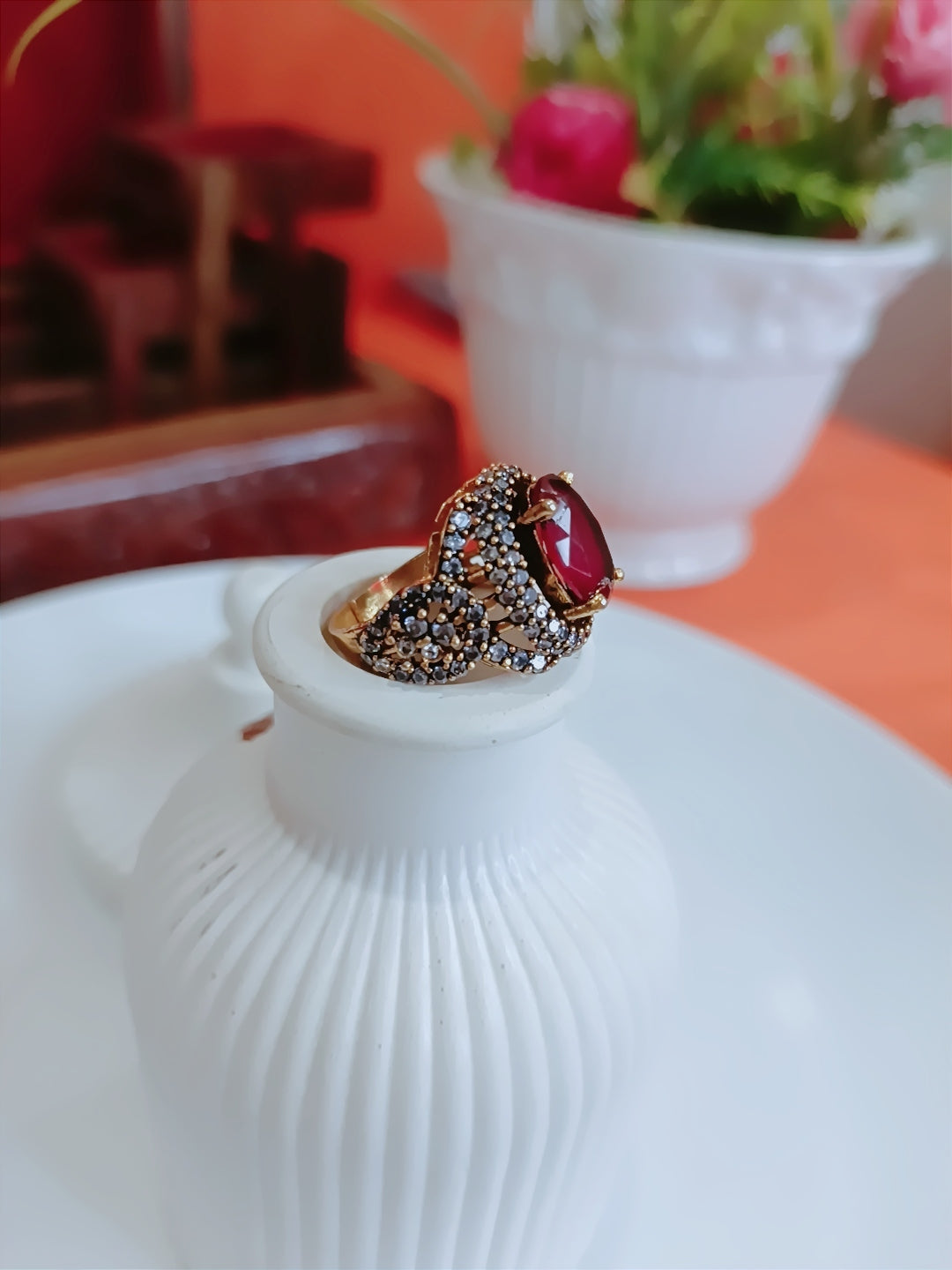 Turkish Jarao & Zircon Ring