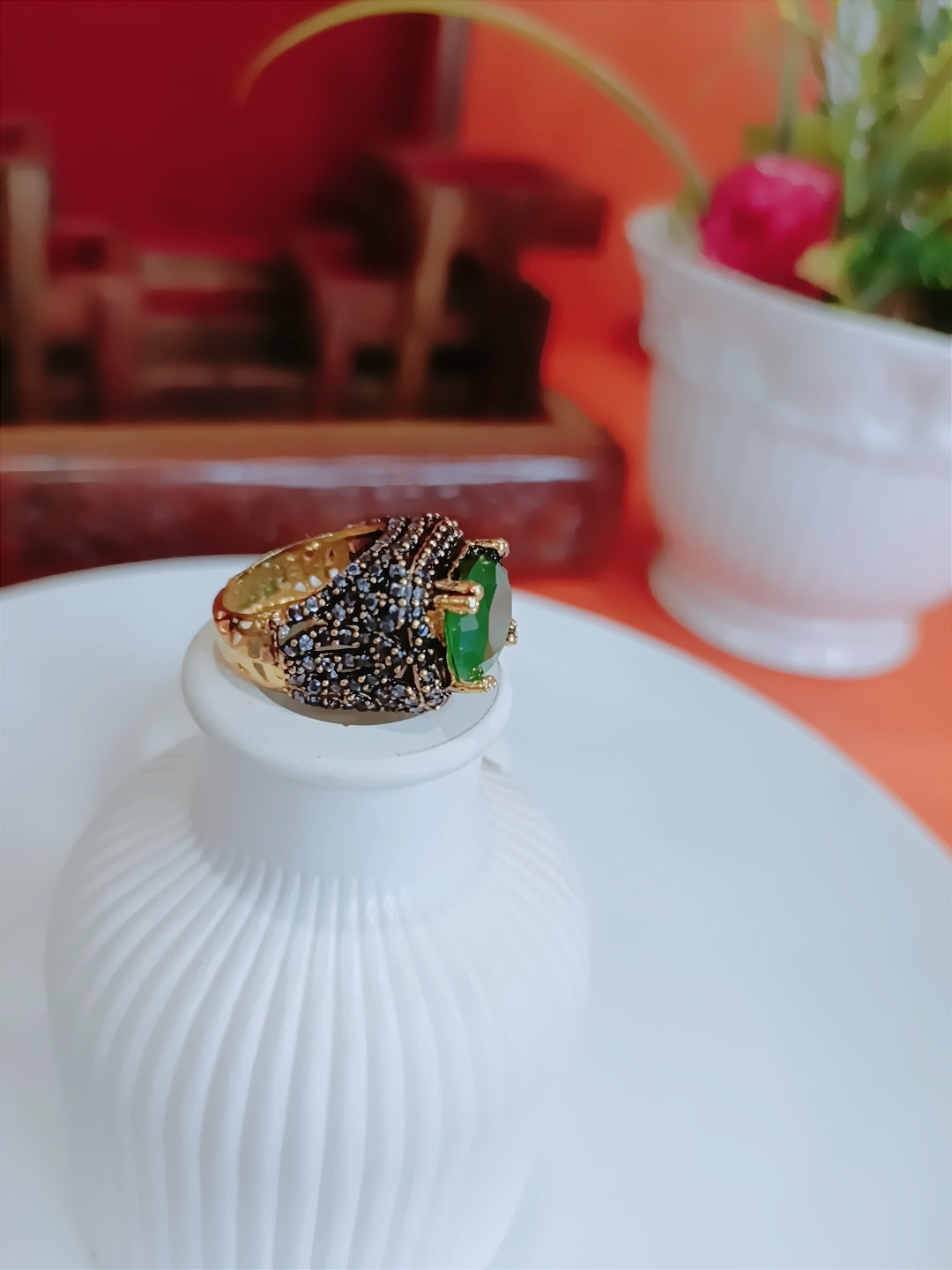 Turkish Jarao & Zircon Ring