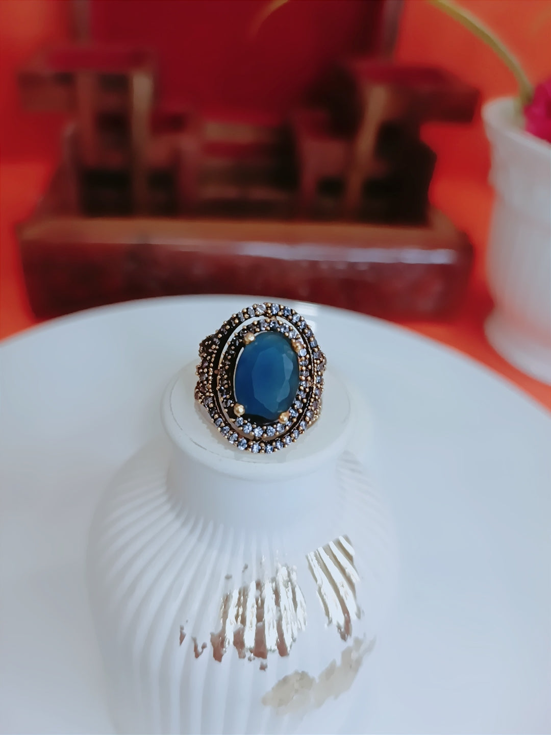 Turkish Jarao & Zircon Ring