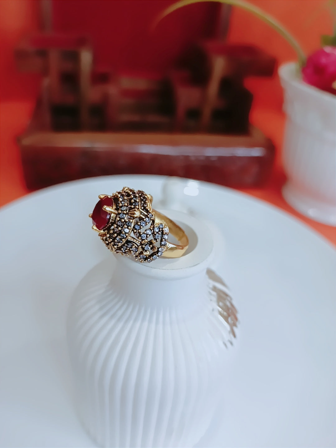 Turkish Jarao & Zircon Ring