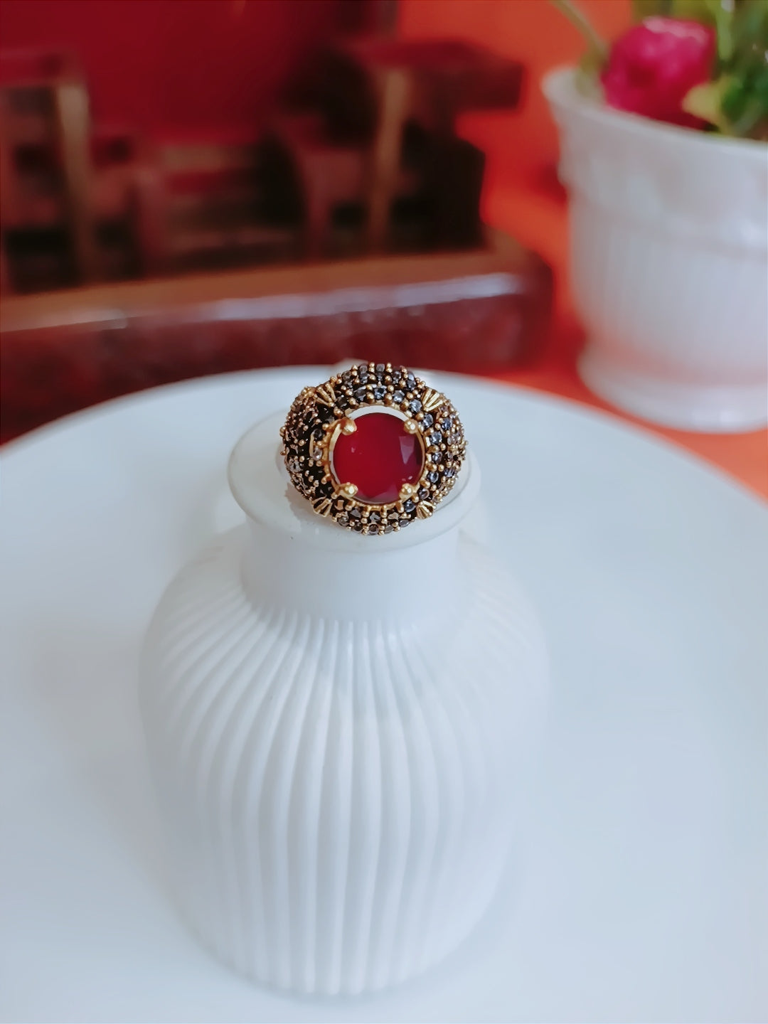 Turkish Jarao & Zircon Ring