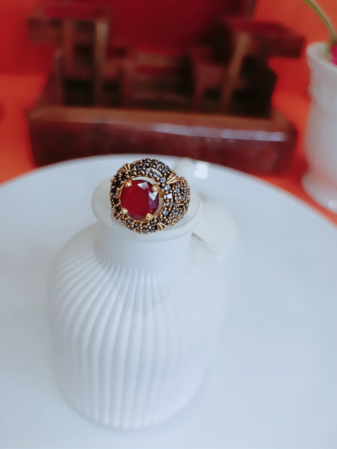 Turkish Jarao & Zircon Ring