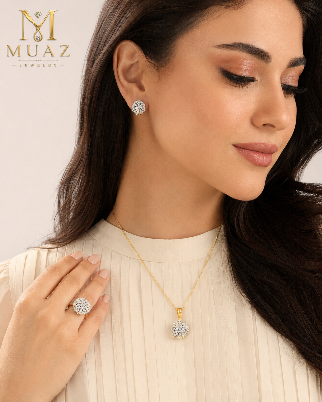 Diamond Cut Combo Jewelry Set