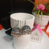 Elegant Silver Jhumka Earrings with Bell Charms