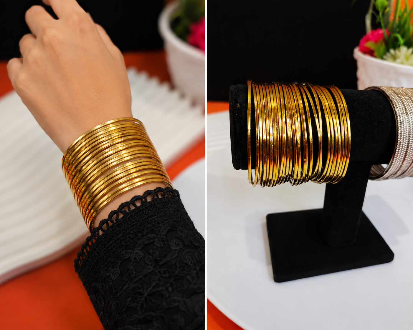 Gold Tone Bangle