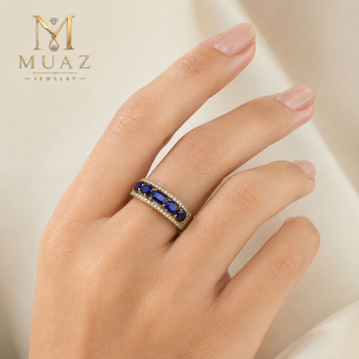 1 Carat Emerald Cut Luxury Adjustable Ring