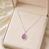 Teardrop Crystal Pendant Necklace