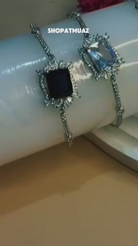 1 Carat Crystal  Stone Luxury Bracelet