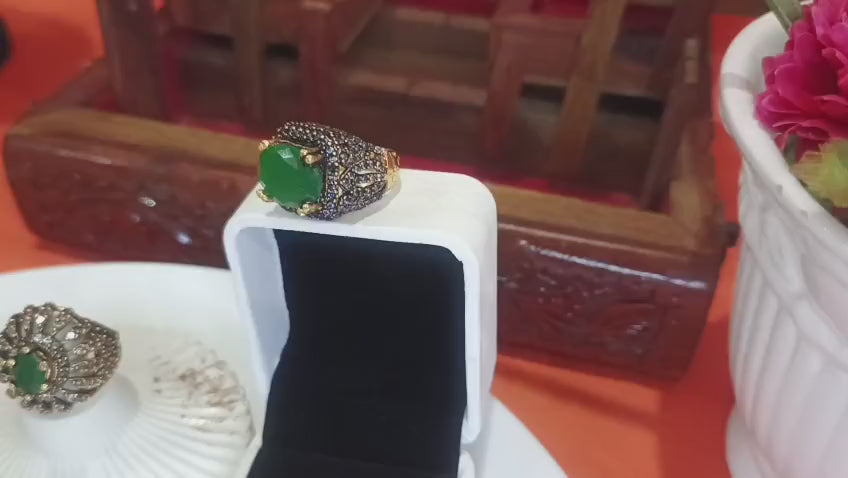 Turkish Jarao & Zircon Ring