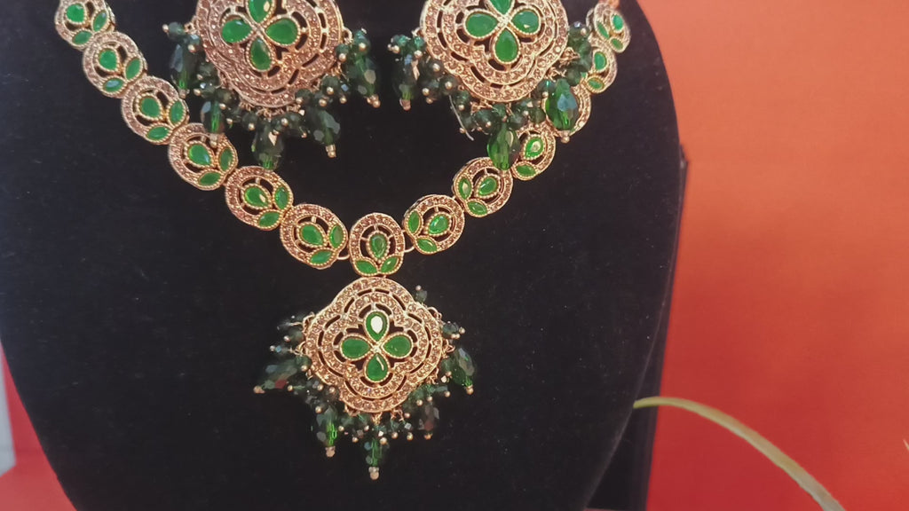 Green Designer Zircon Set