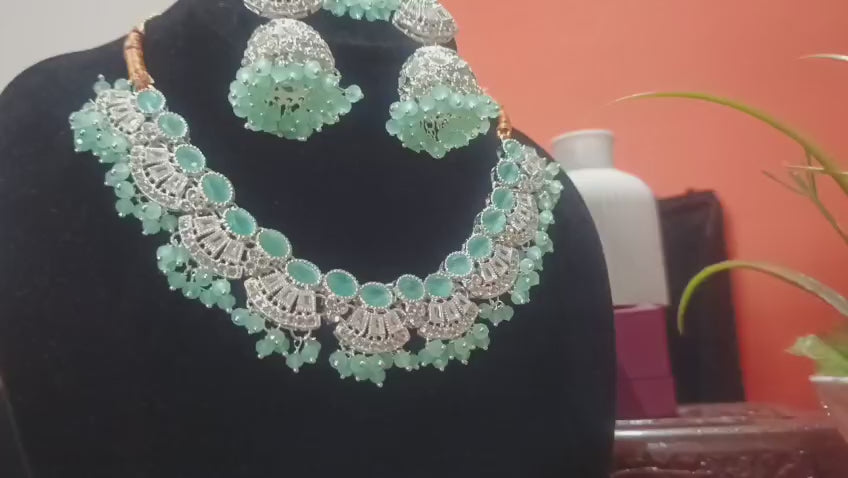 Mint Designer Zircon Set