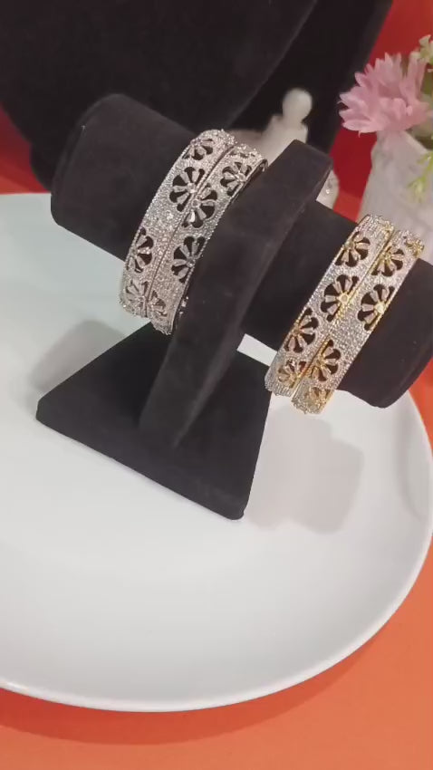 Luxury Designer Zircon - 1 carat  Bangle Set 2.8