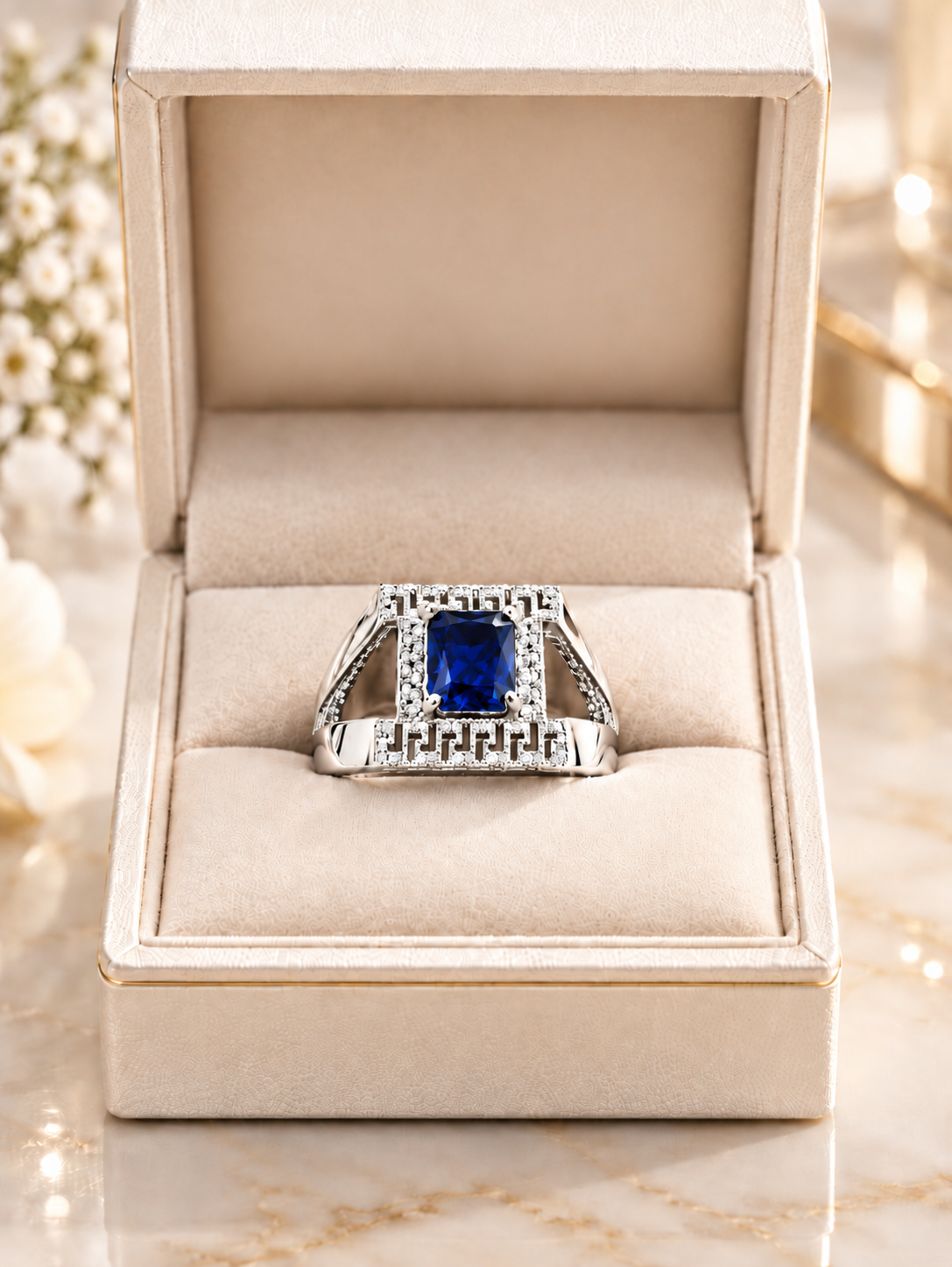 Noor-e-Shahjahan  Royal Statement Ring (Adjustable)