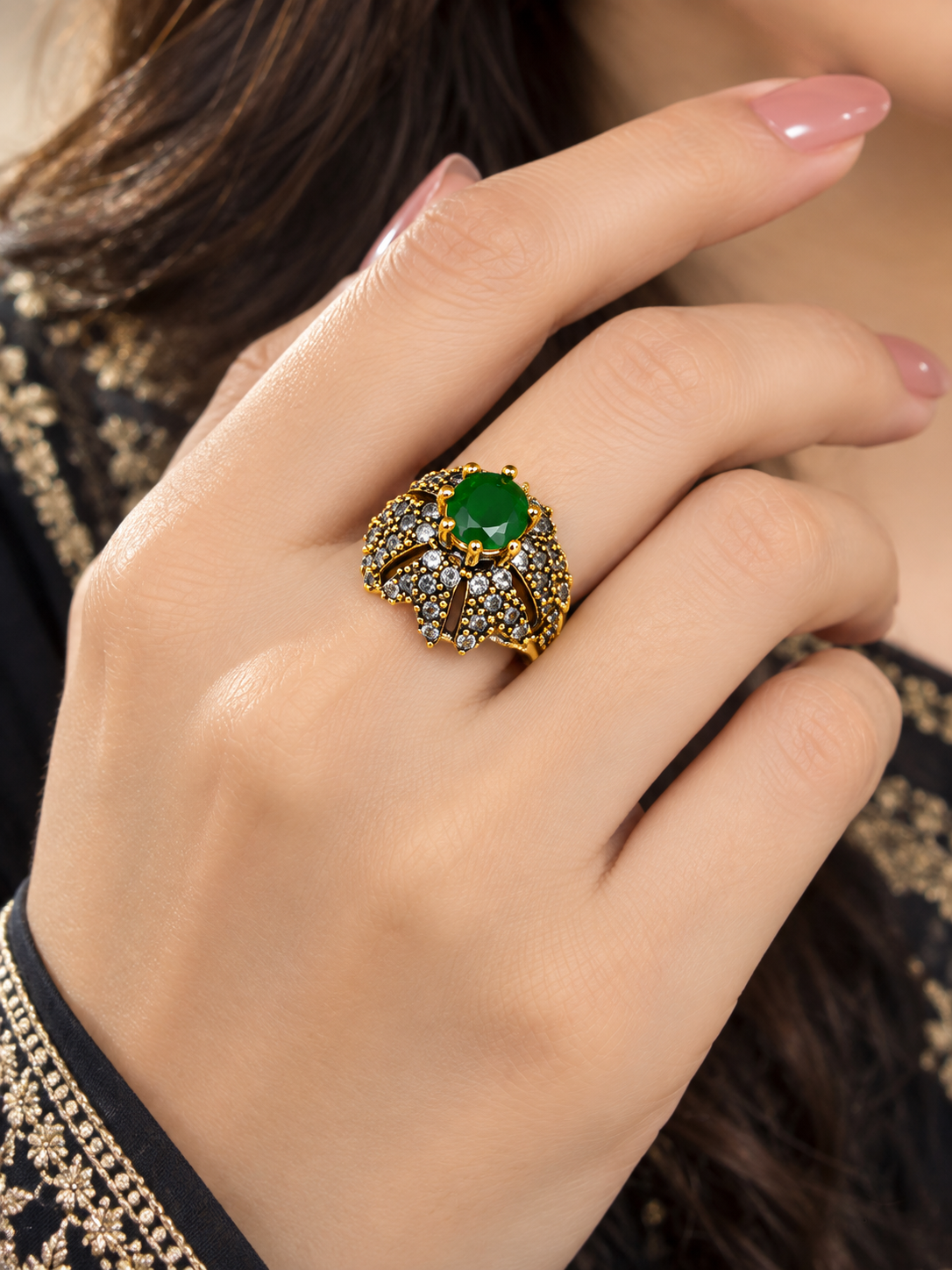Turkish Jarao & Zircon Ring
