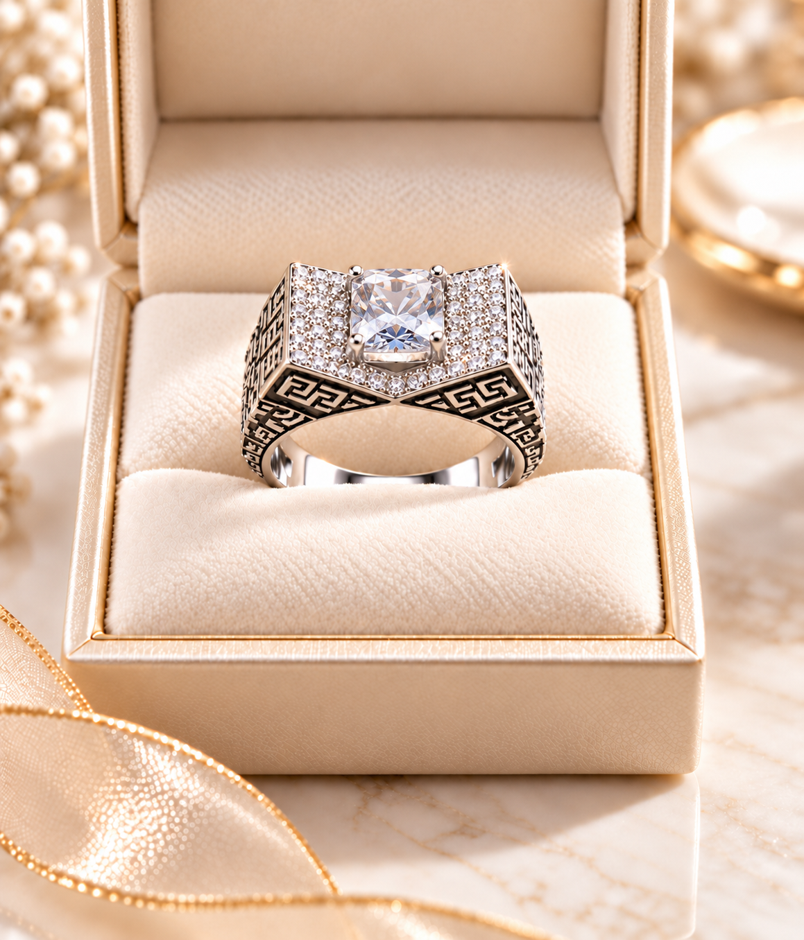 Mehr-e-Mughal – Royal Heritage Statement Ring (Adjustable)