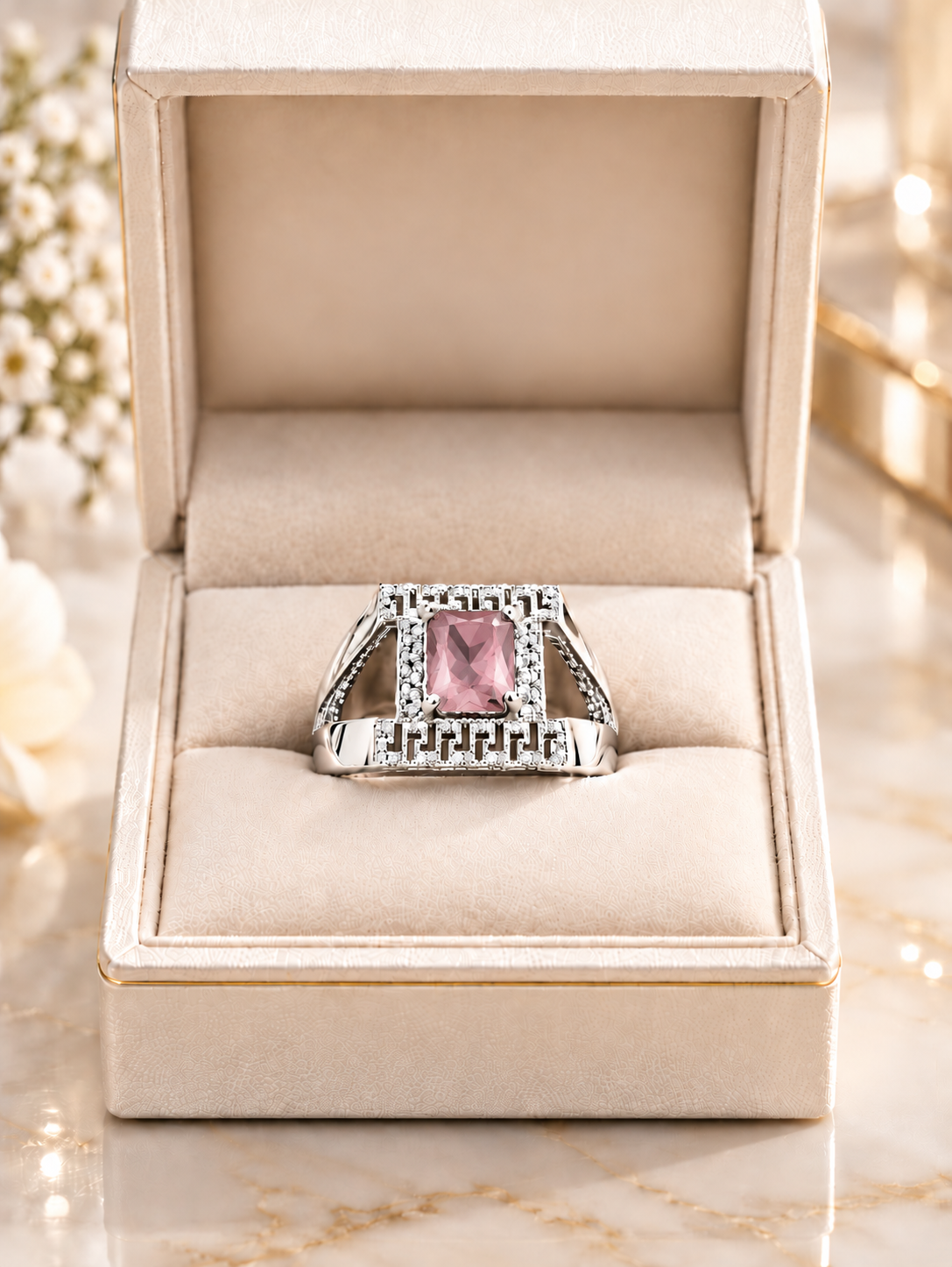 Noor-e-Shahjahan  Royal Statement Ring (Adjustable)
