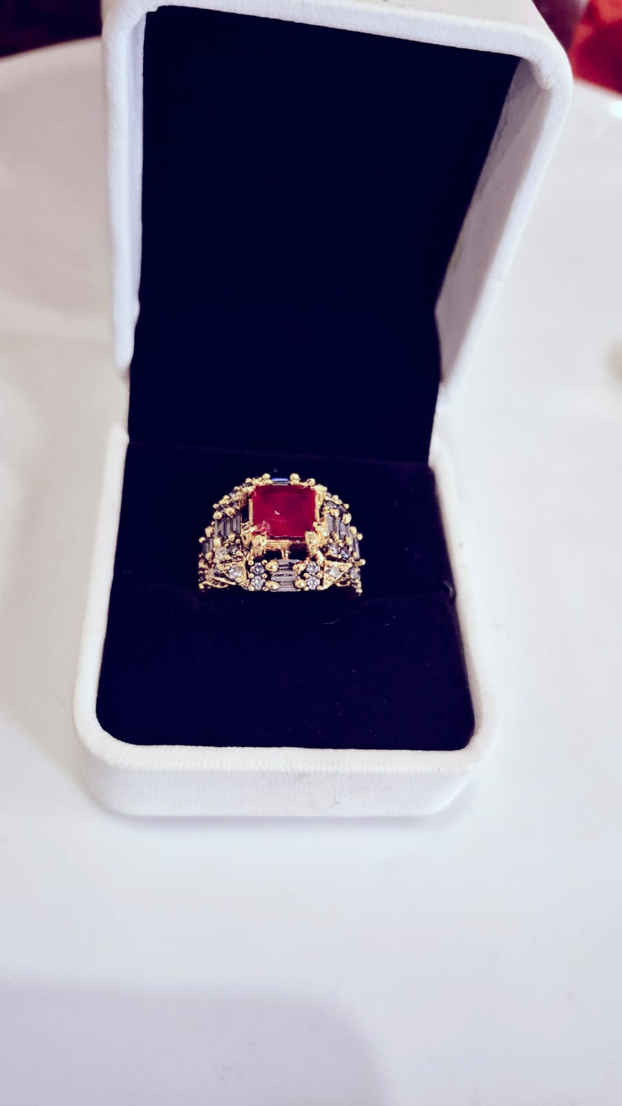 Designer RP Adjustable Rings With Accent Stones and Gem