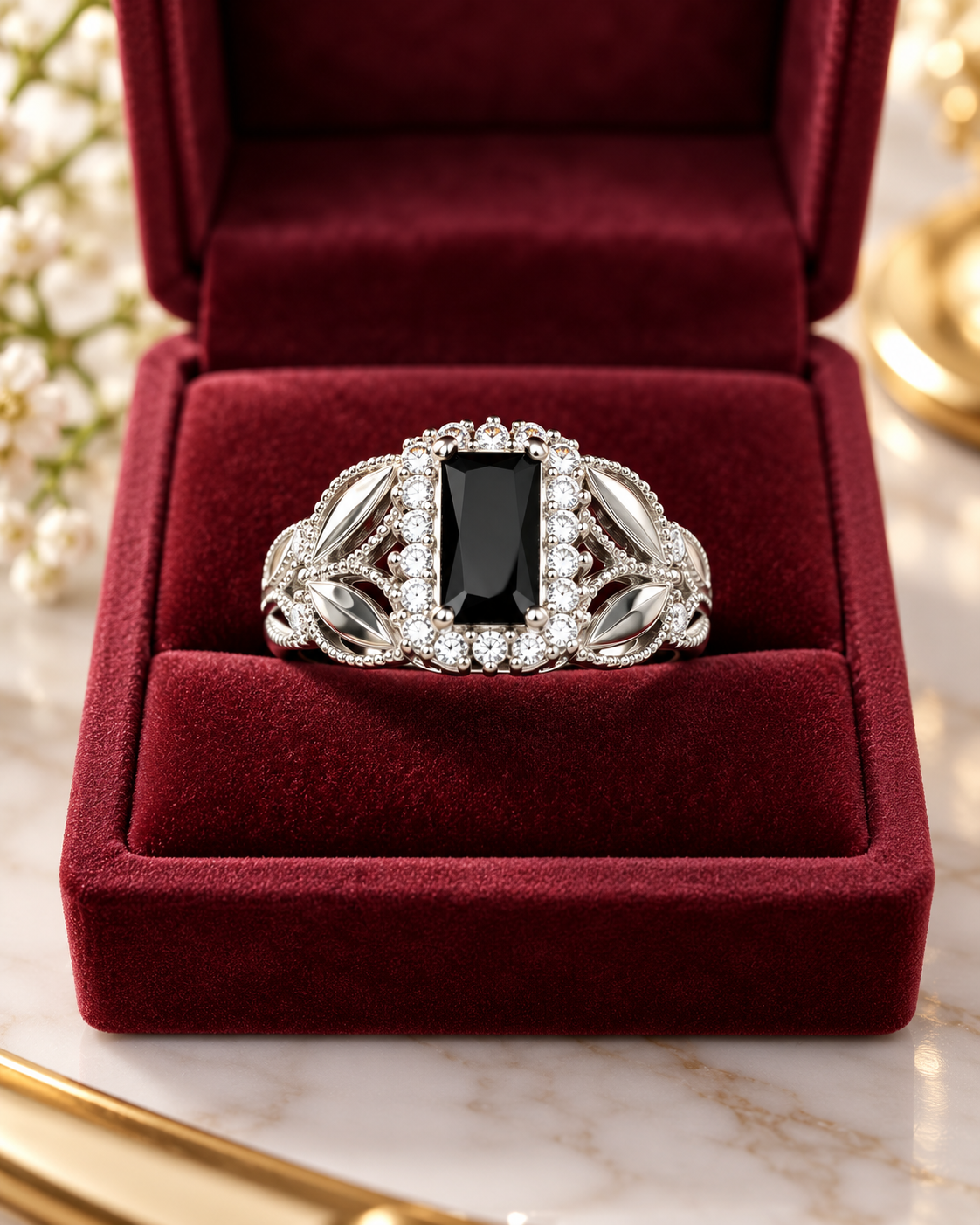 Éclat de Lumière – The Celestial Crystal Ring (Adjustable)