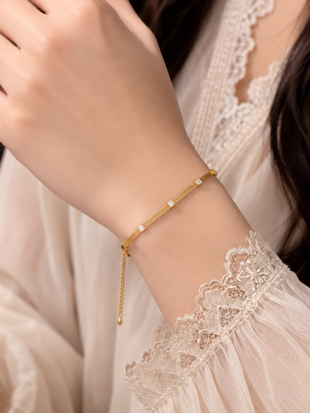 Stainless steel Luxury  Bracelet