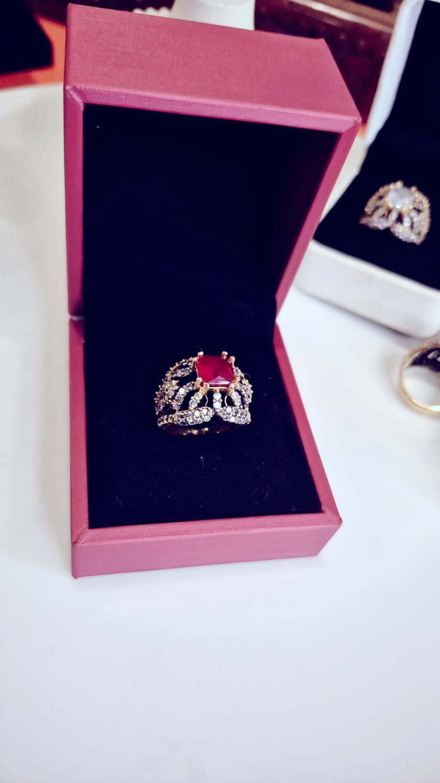 Designer RP Adjustable Rings With crystals and Gem