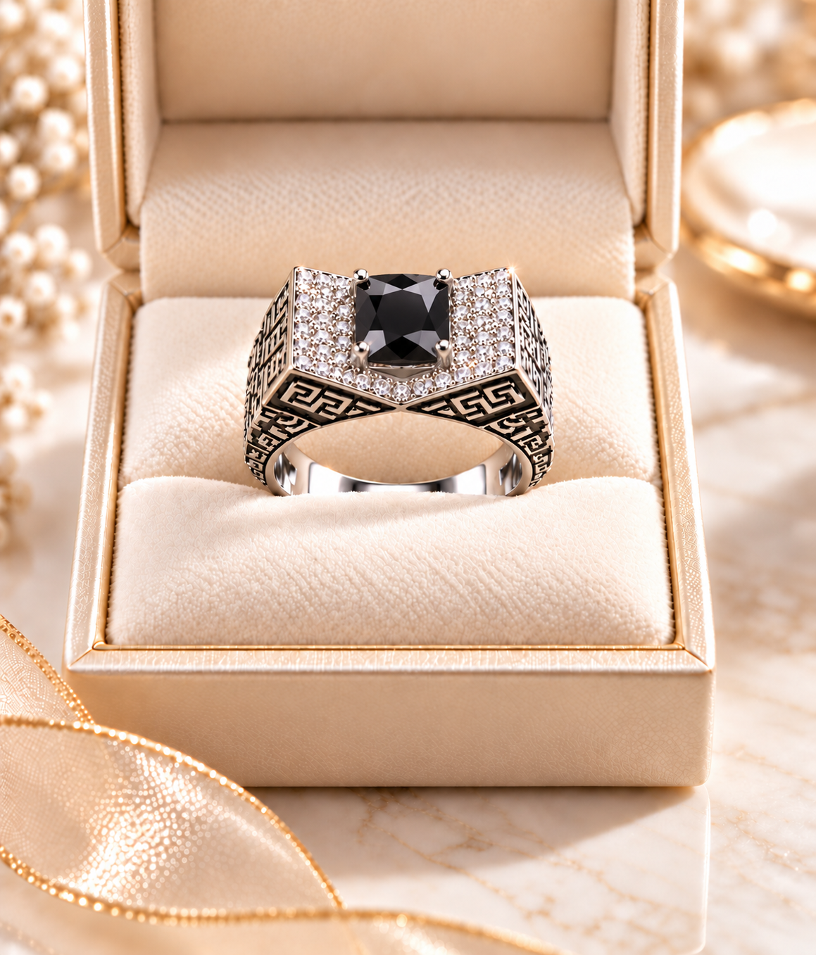 Mehr-e-Mughal – Royal Heritage Statement Ring (Adjustable)