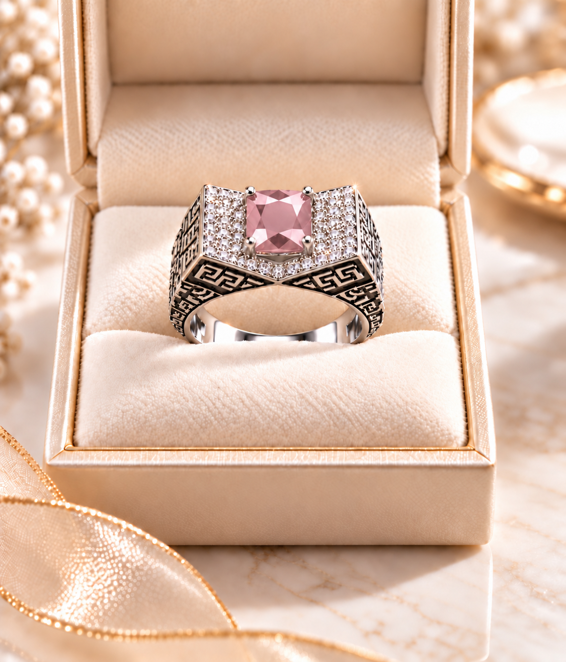 Mehr-e-Mughal – Royal Heritage Statement Ring (Adjustable)