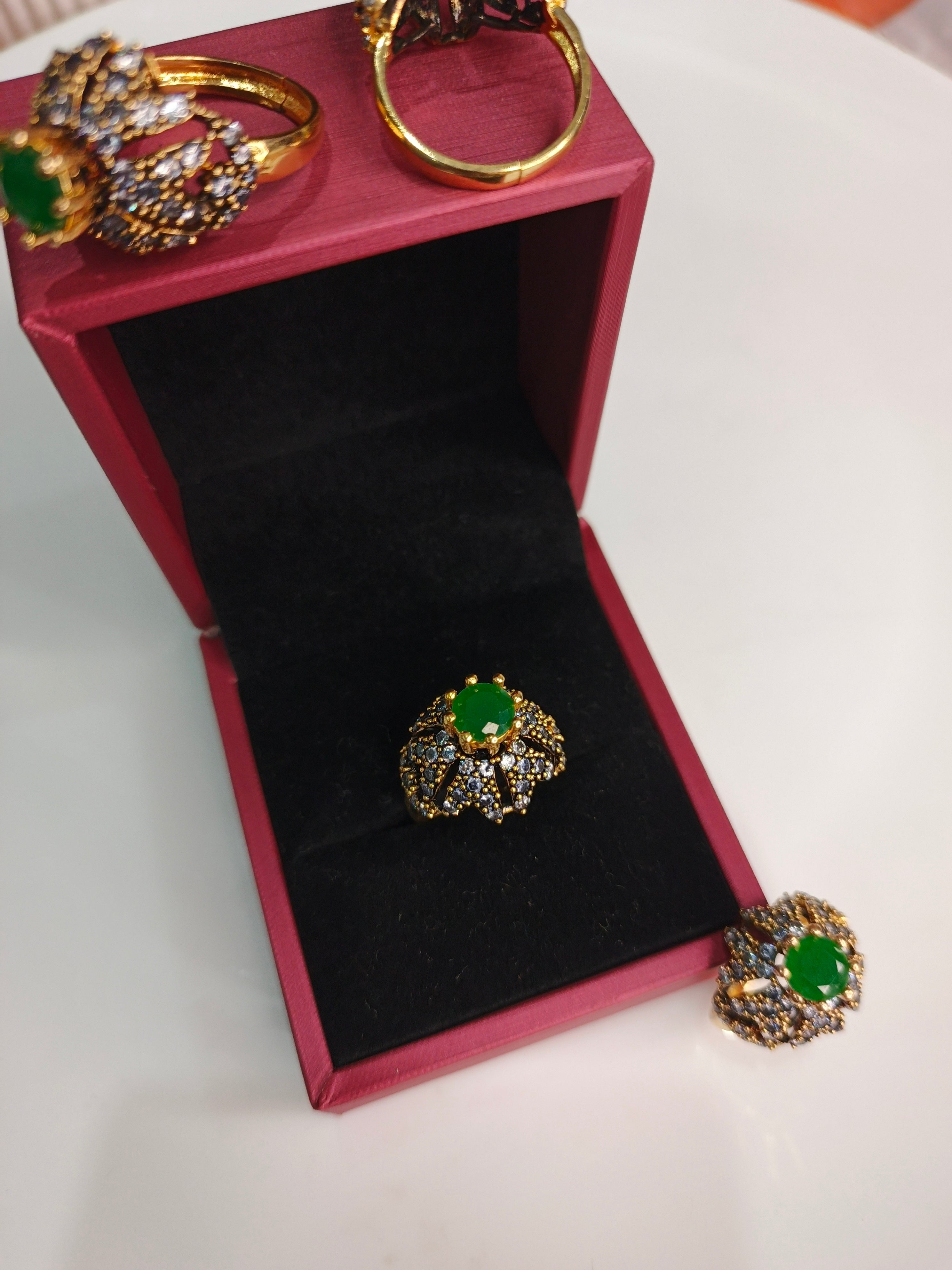 Turkish Jarao & Zircon Ring