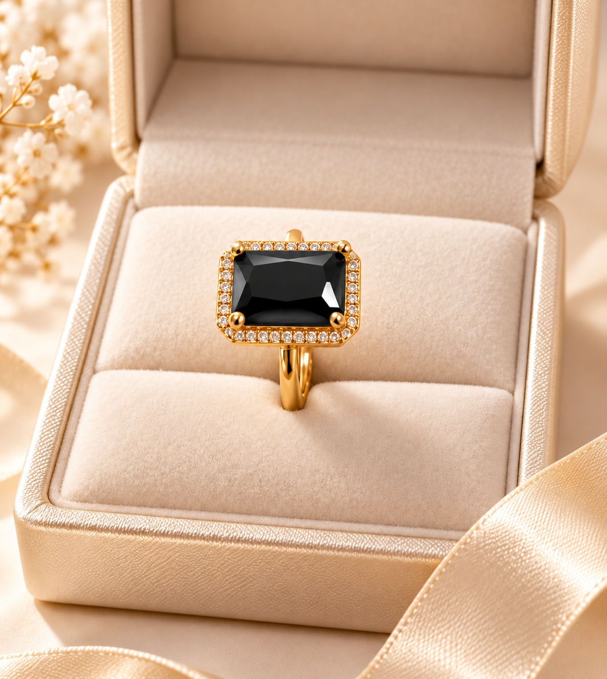 Gold Imitation with Stone. Size 16
